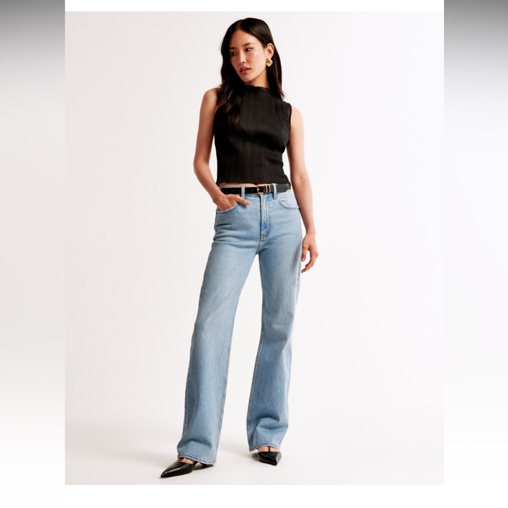 Abercrombie & Fitch Light Blue Straight Leg Jeans